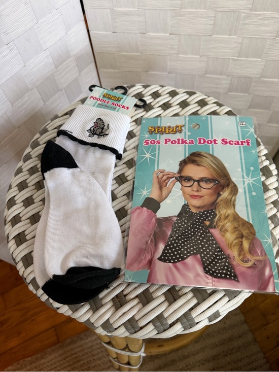 Spirit Other - Spirit White and Black Poodle Kids Socks